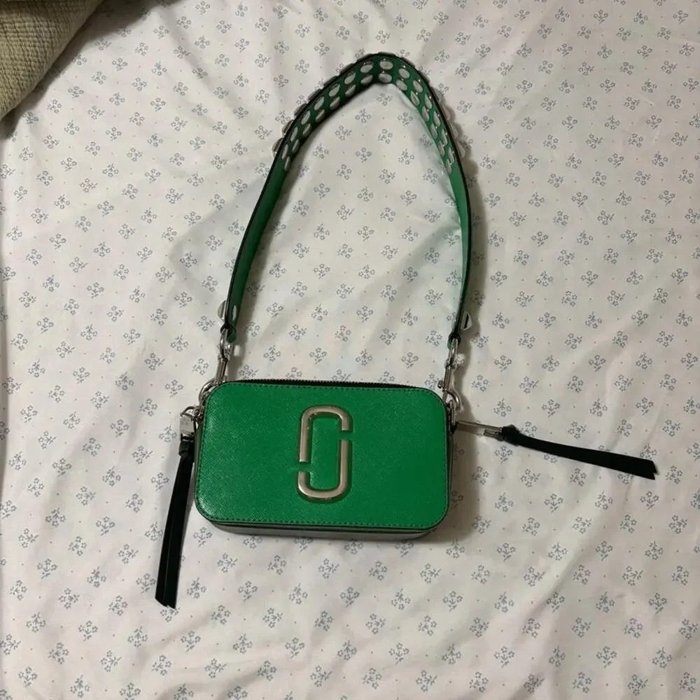 Marc jacobs snapshot green studded bag